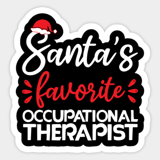 occupational therapist funny christmas Sticker